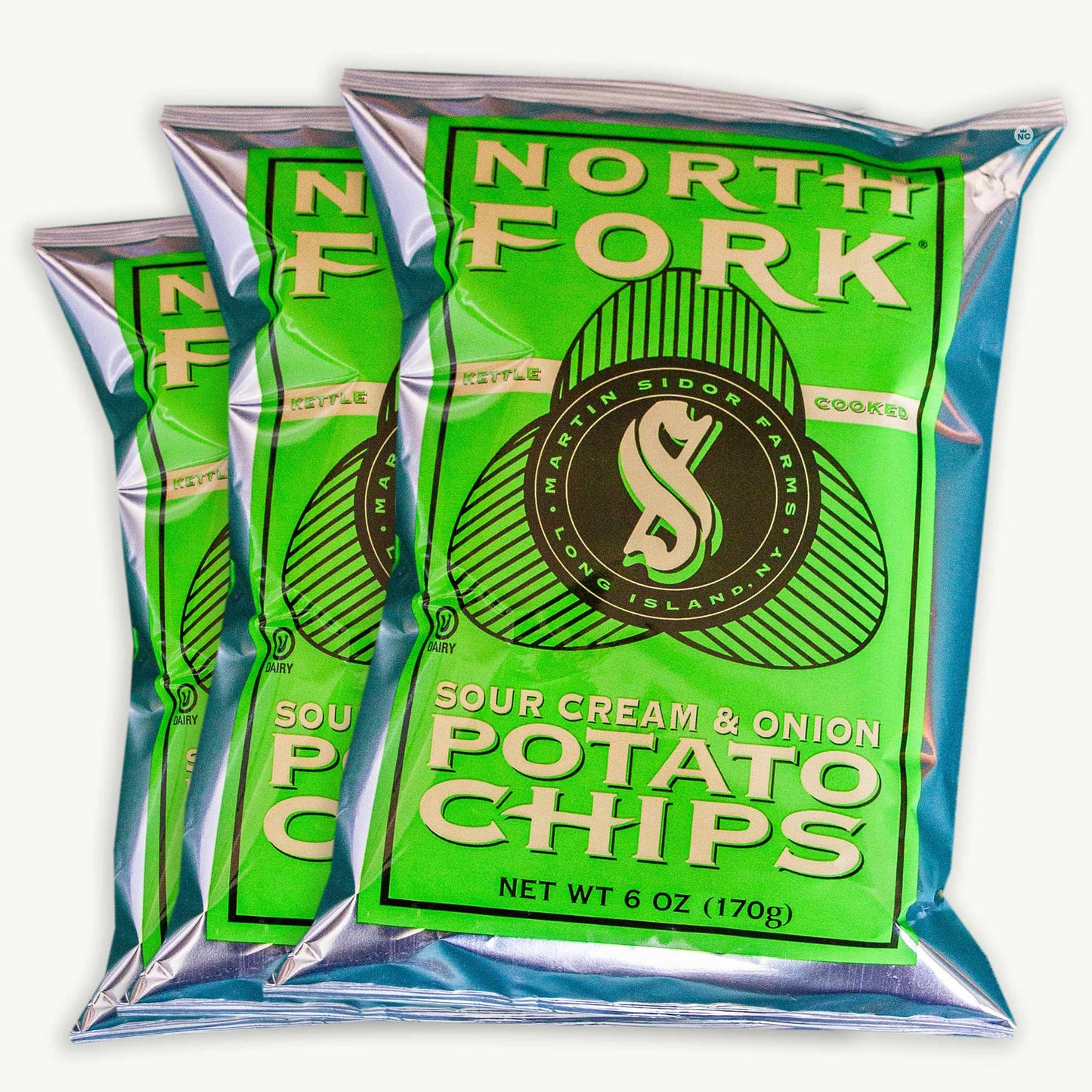 North Fork Sour Cream Onion Kettle Potato Chips 6oz