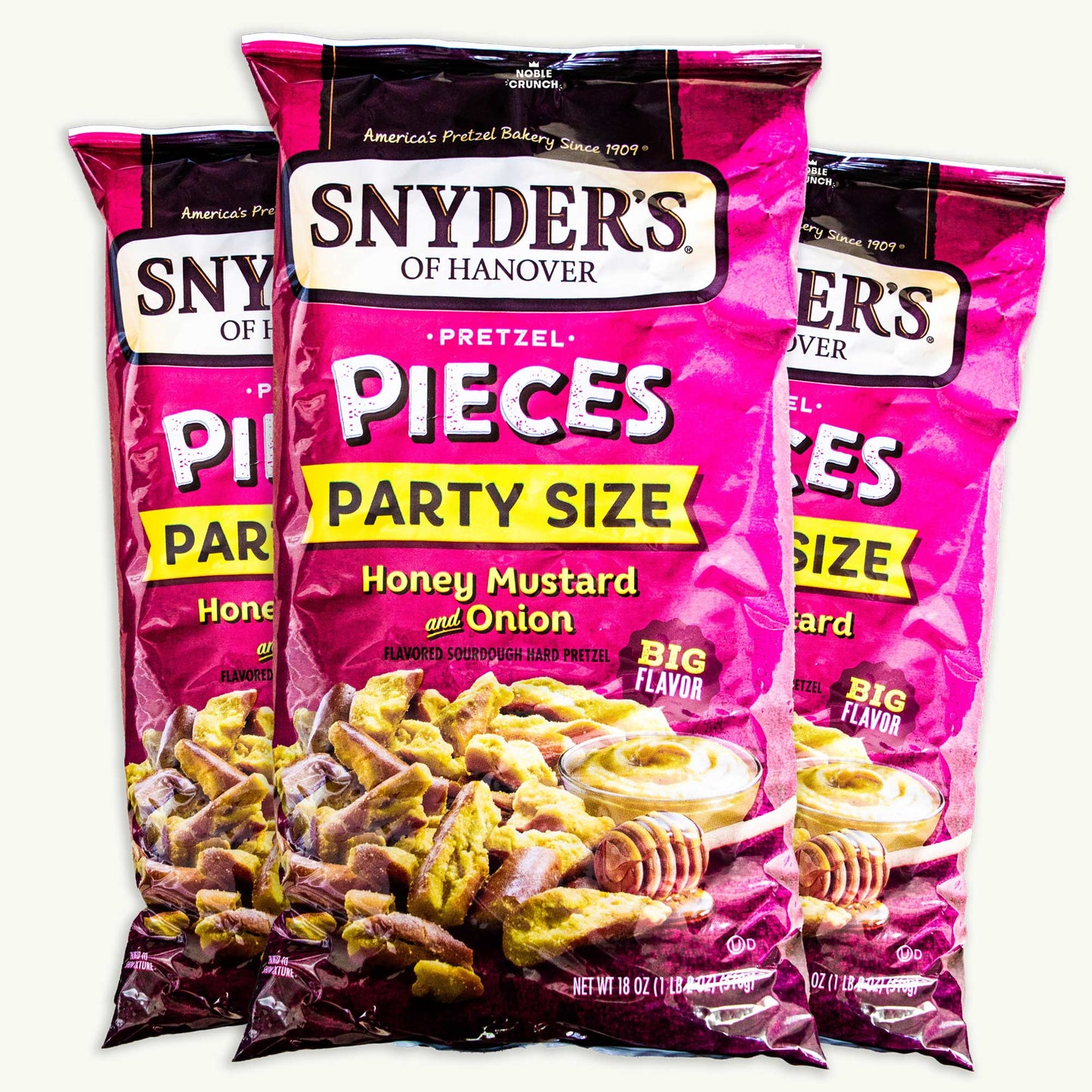 Snyder's Pretzel Pieces Honey Mustard Onion 18oz