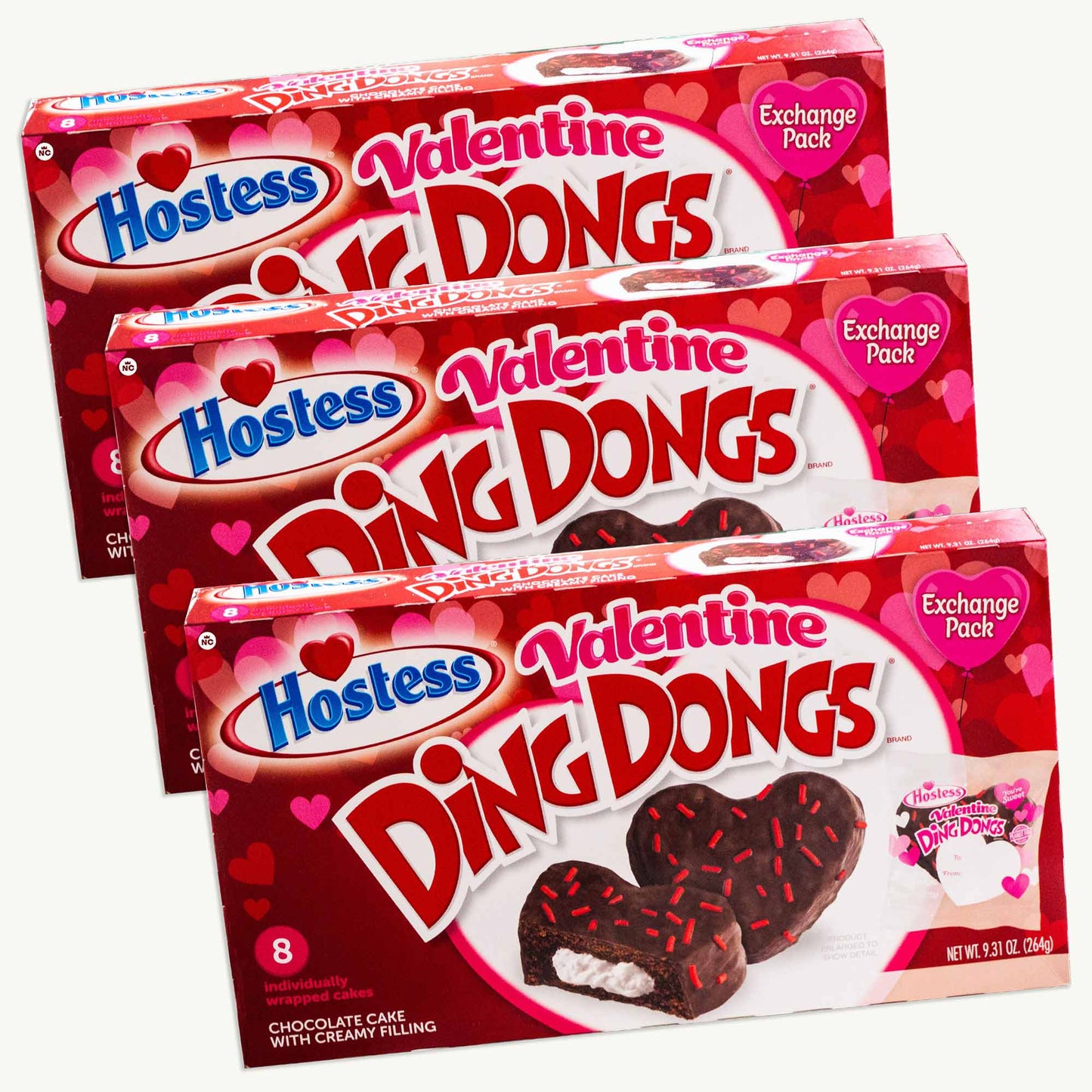 Hostess Valentine Ding Dongs 8ct 9.31oz