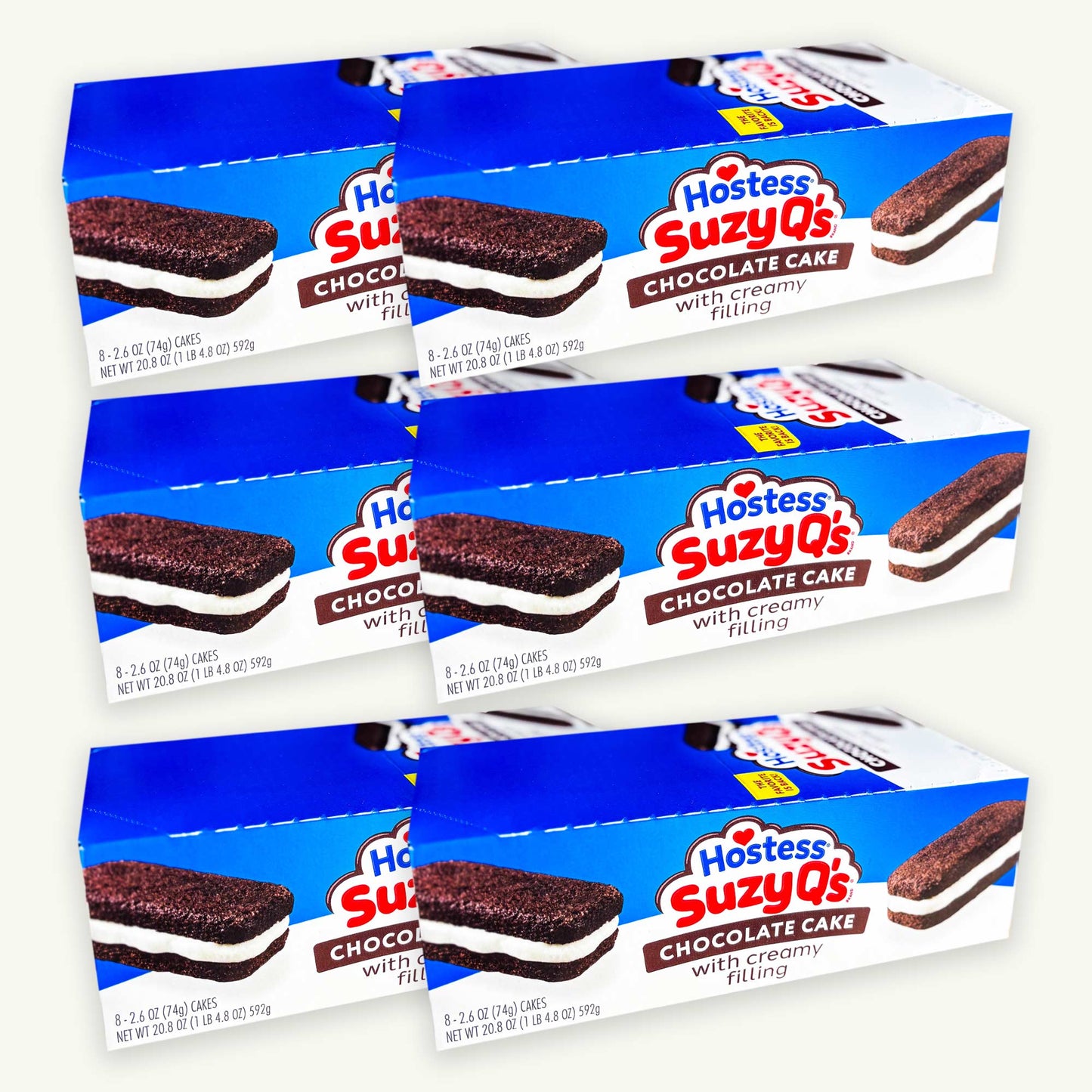 Hostess Suzy Q's Creme Filled Chocolate Cakes 2.6oz