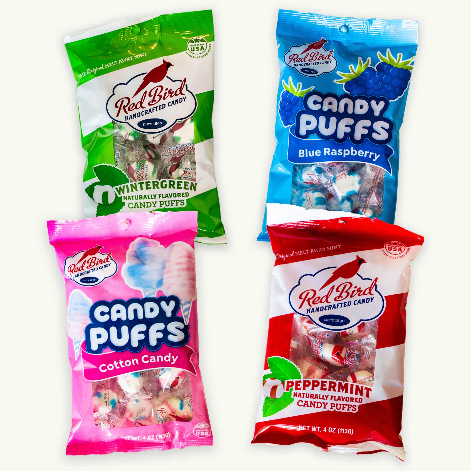 Red Bird Candy Puffs Variety Pack - Wintergreen, Peppermint Red Bird Candy Puffs Variety Pack - Wintergreen, Peppermint