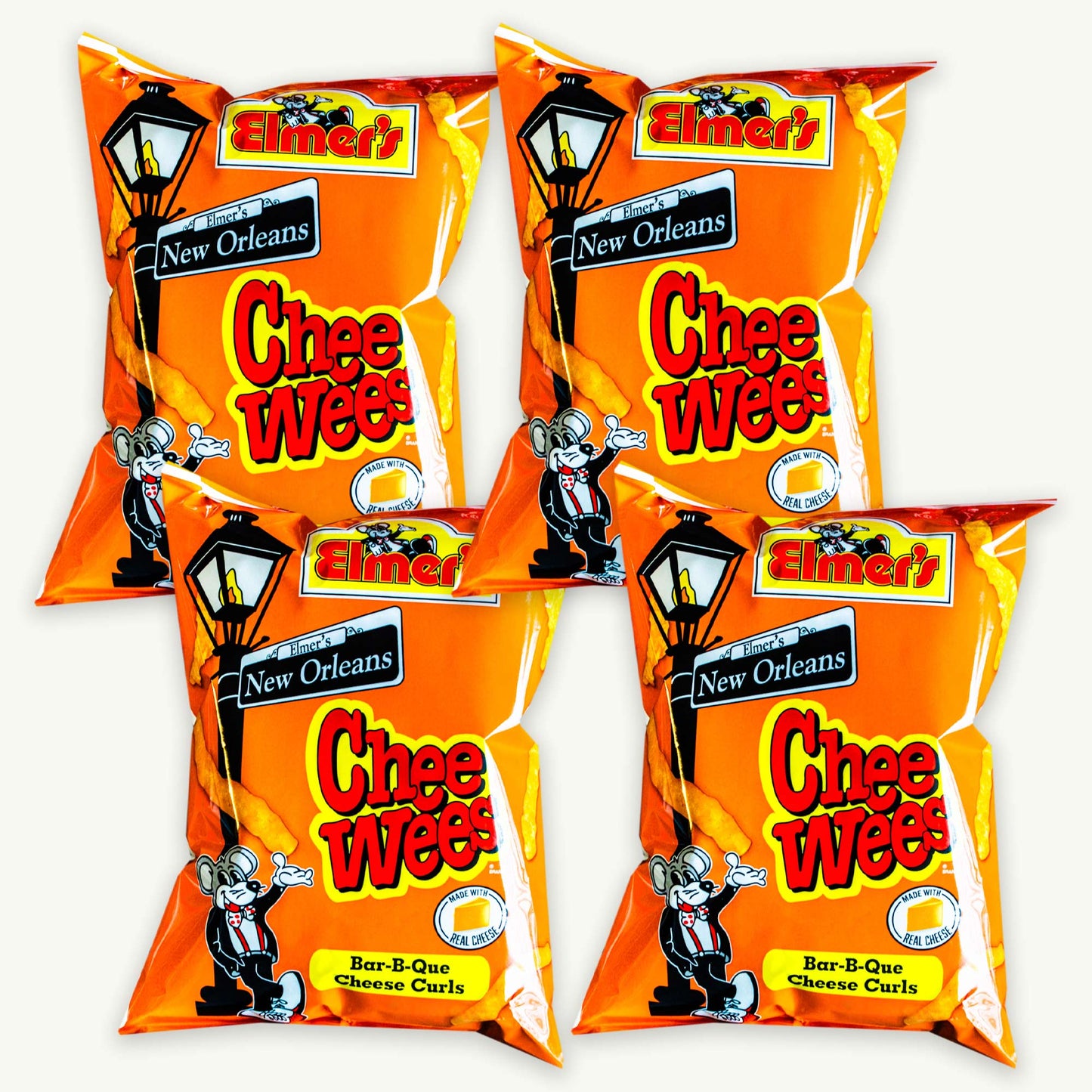 Elmer's Chee Wees BBQ Cheese Curls 3oz