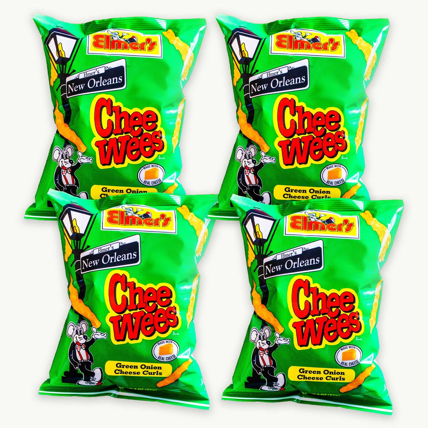 Elmer's Chee Wees Green Onion Cheese Curls 3oz