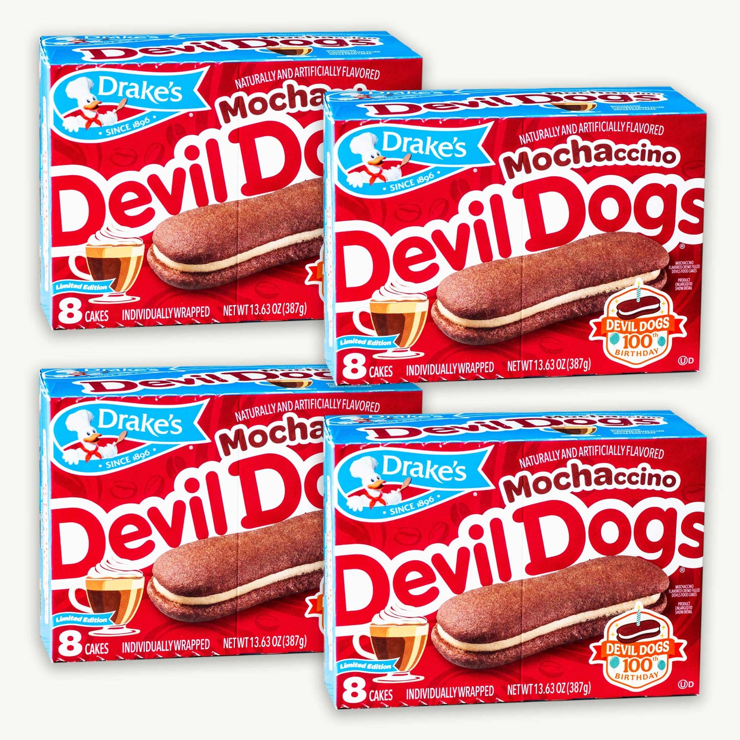 Drake's Devil Dogs Mochaccino 8ct 13.63oz