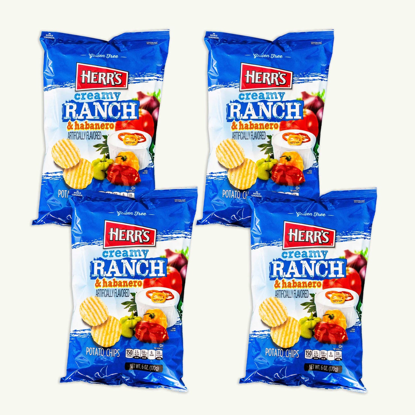 Herr's Creamy Ranch Habanero Potato Chips 6oz