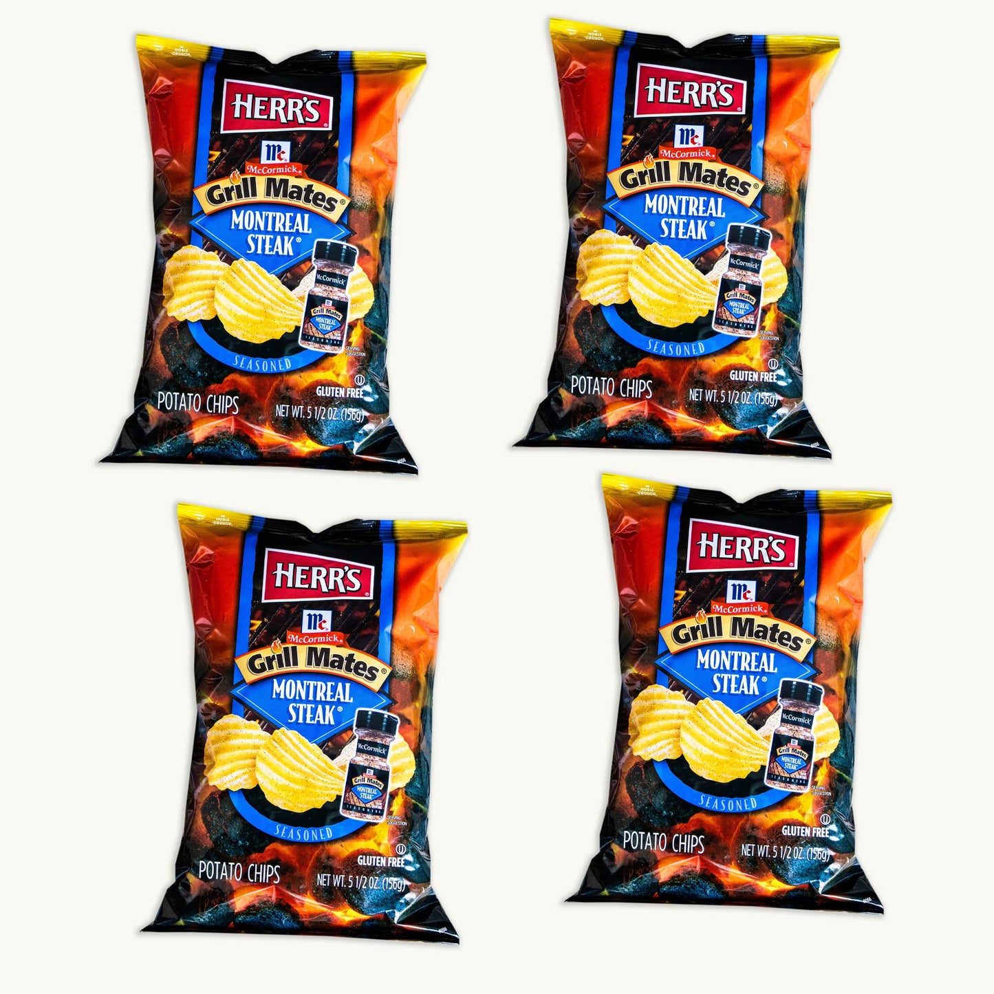 Herr's McCormick Grill Mates Montreal Steak Potato Chips 5.5oz