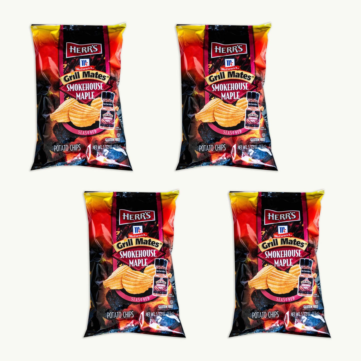 Herr's McCormick Grill Mates Smokehouse Maple Potato Chips 5.5oz