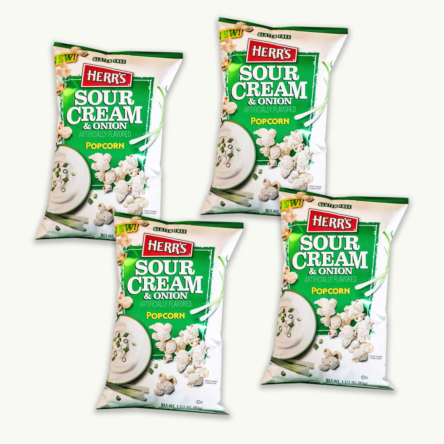 Herr's Sour Cream and Onion Popcorn 1.5oz
