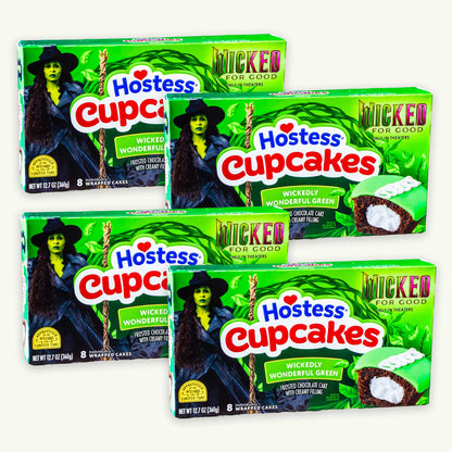 Hostess Wicked for Good Wickedly Wonderful Green Chocolate Cupcakes 12.7oz 8ct