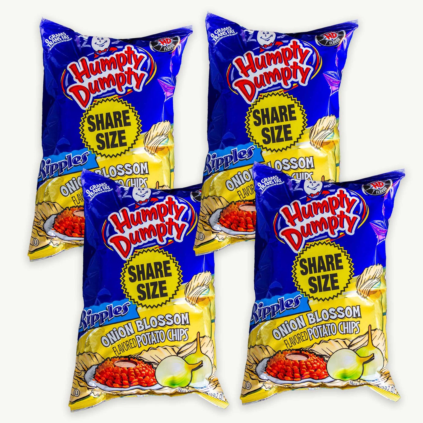 Humpty Dumpty Ripples Onion Blossom Potato Chips 8oz