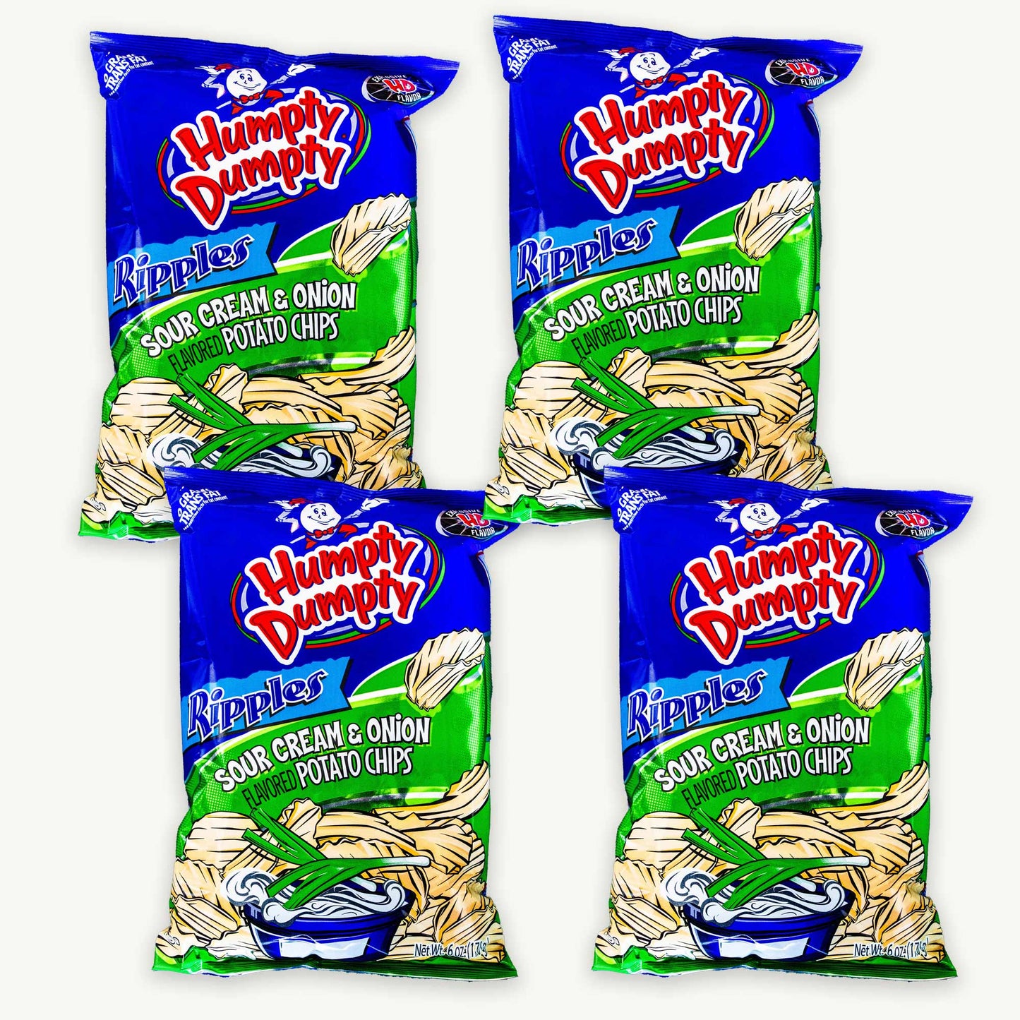 Humpty Dumpty Ripples Sour Cream Onion Potato Chips 6oz