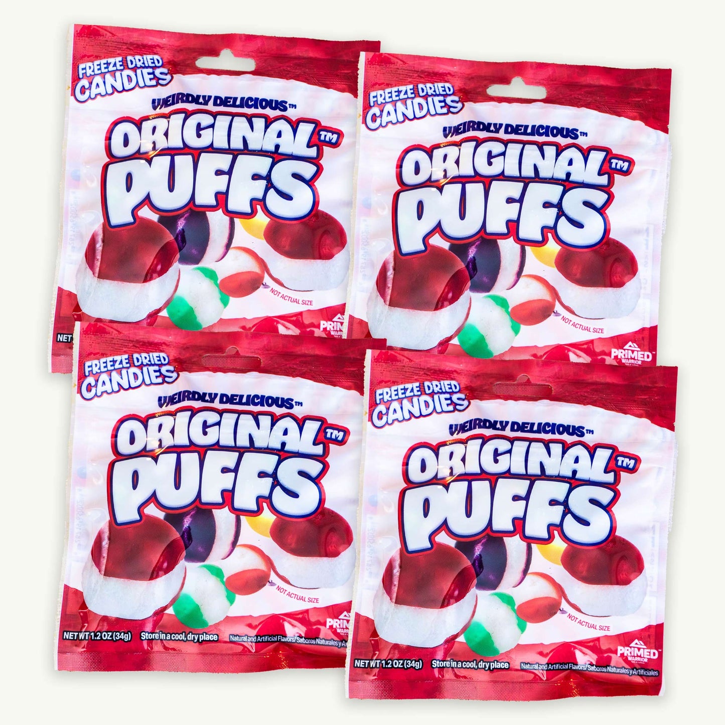 Primed Warrior Original Puffs Freeze Dried Candy 1.2oz
