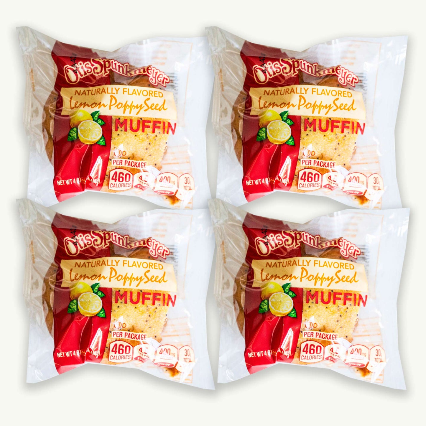 Otis Spunkmeyer Lemon Poppy Muffin 4oz