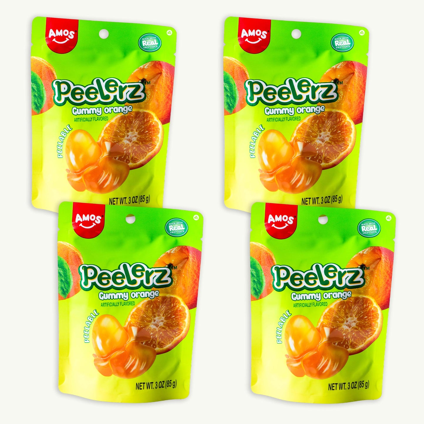 Peelerz Orange Peelable Gummy Candy 3oz