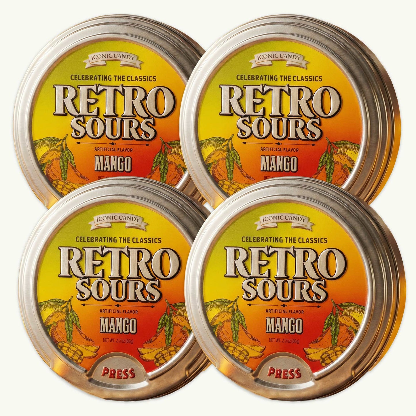 Retro Sours Mango Candy 2.12oz