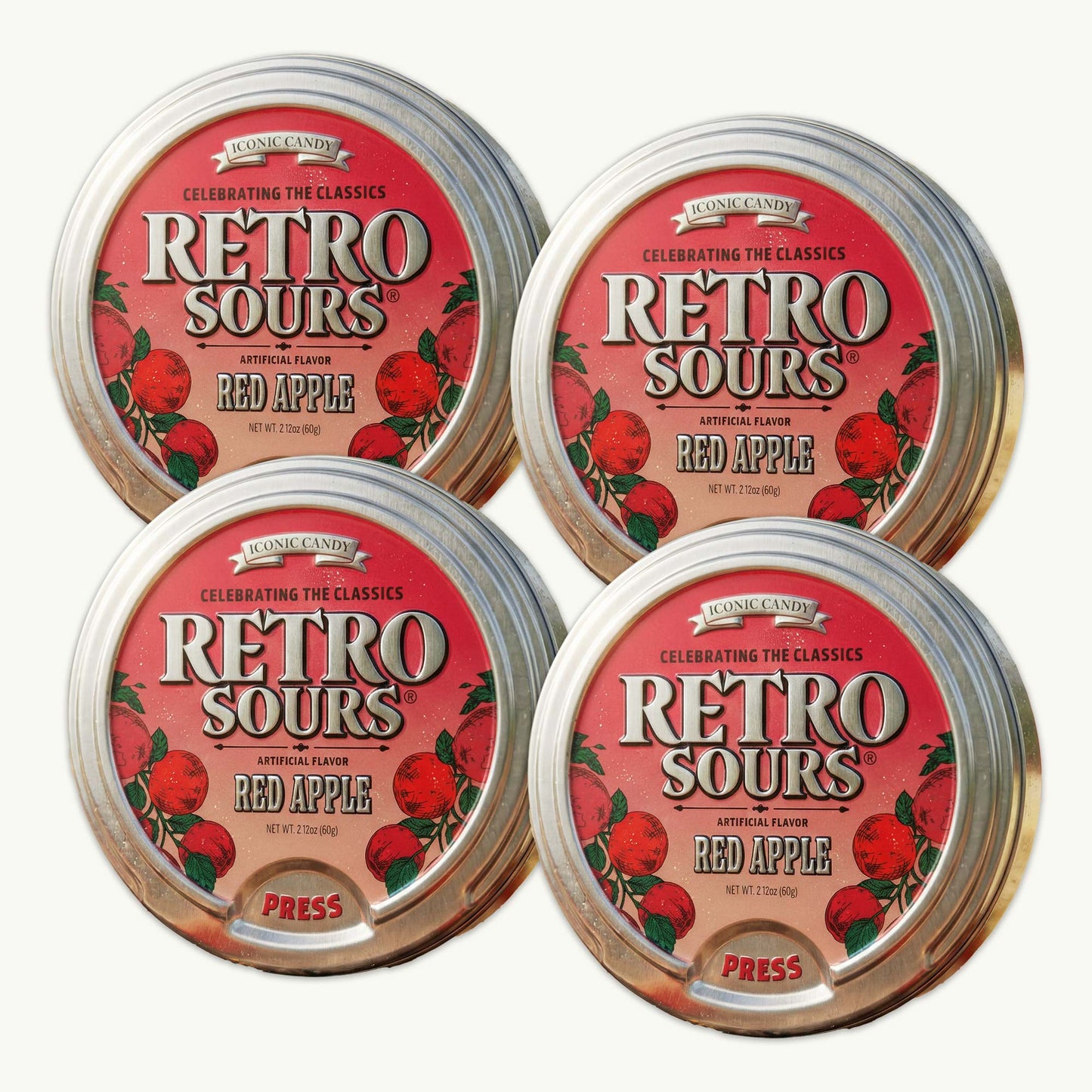 Retro Sours Red Apple Candy 2.12oz
