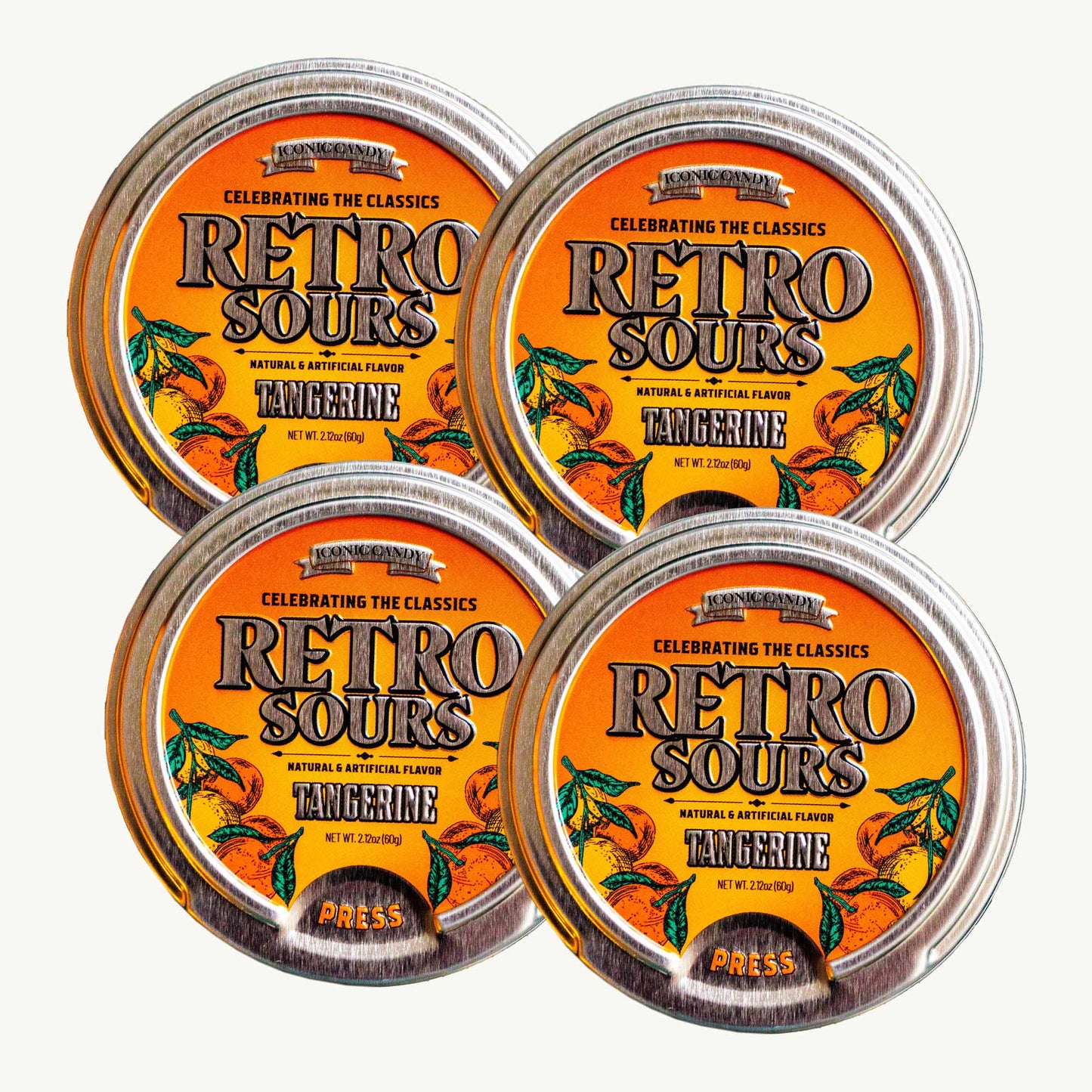Retro Sours Tangerine Candy 2.12oz