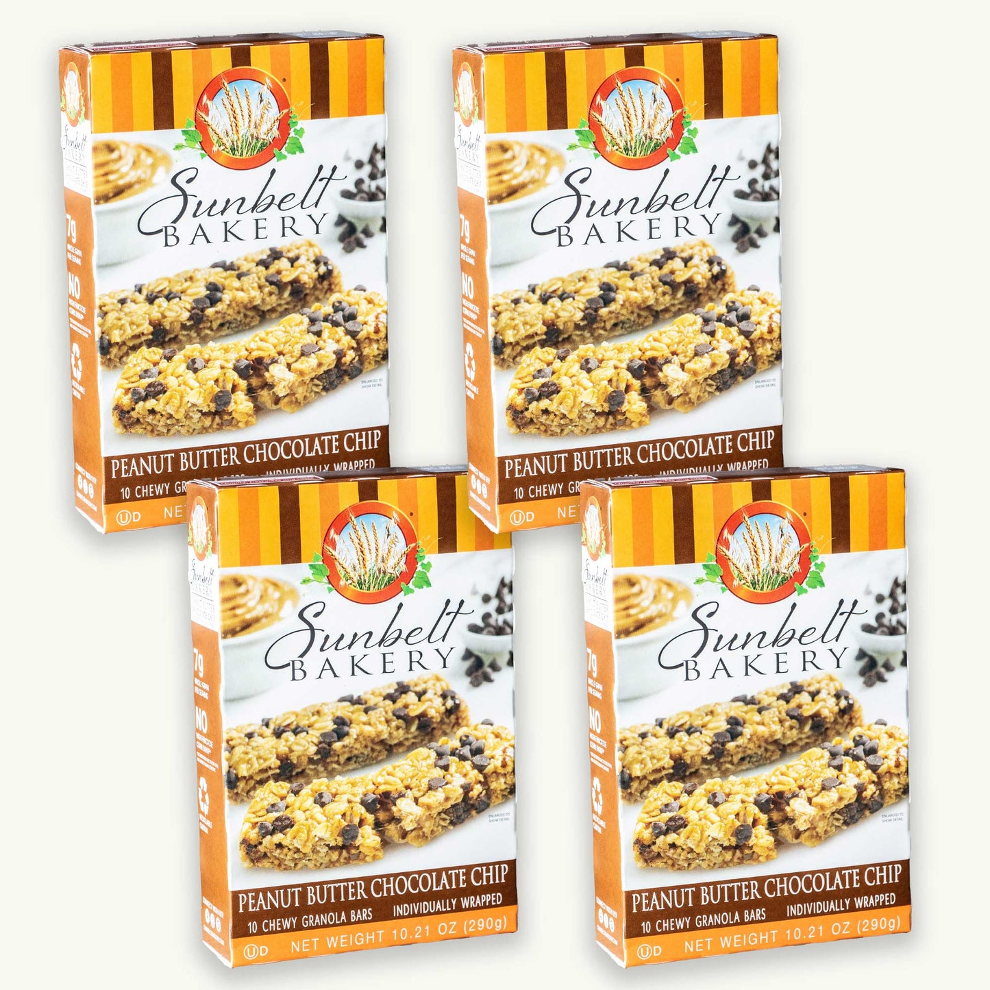 Sunbelt Bakery Peanut Butter Chocolate Chips Granola Bar 10.21oz 10ct