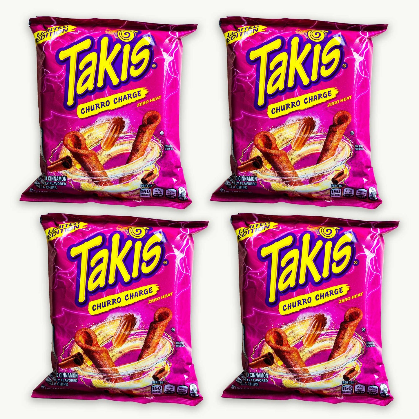 Takis Churro Charge Tortilla Chips Snack Size 3oz