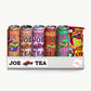 Joe Tea Variety Pack 16oz - Raspberry, Peach Lemonade, Sweet Tea, Strawberry Kiwi, Peach - Chee Wees Hot Spicy Cheese Curls 2oz - 6 Items