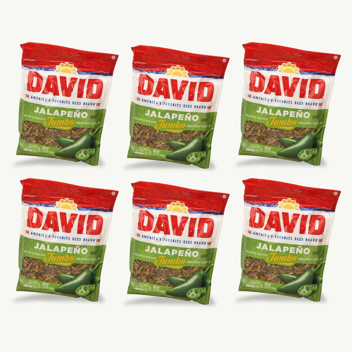 DAVID Jumbo Jalapeno Sunflower Seeds 5.25oz