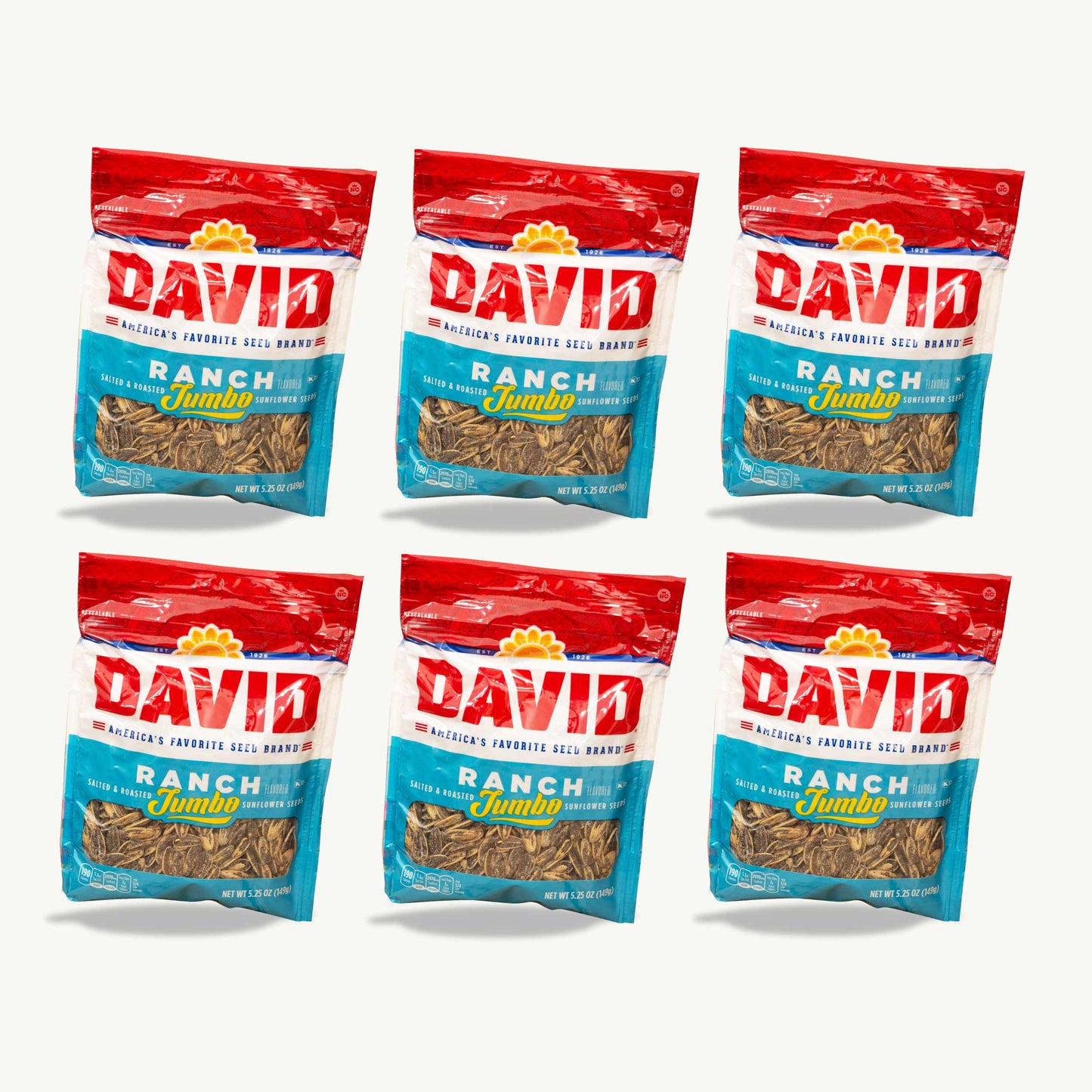 DAVID Jumbo Ranch Sunflower Seeds 5.25oz