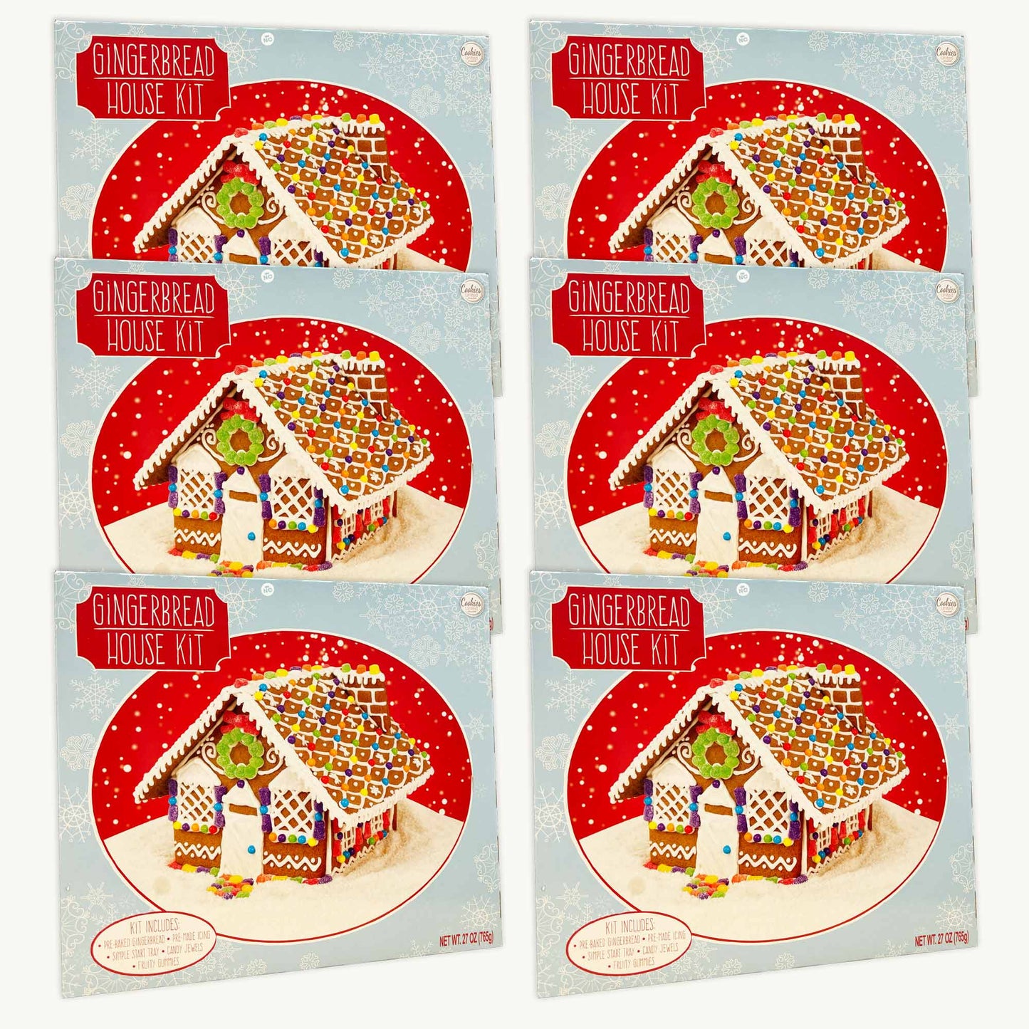 Classic Christmas Gingerbread House Kit - Includes Everything - 27oz