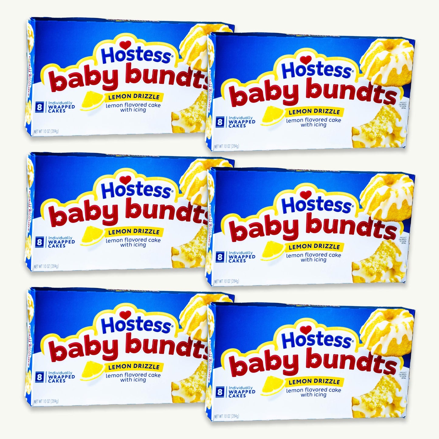 Hostess Lemon Drizzle Baby Bundts Cakes 10oz