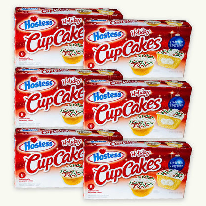 Hostess Holiday Christmas Vanilla Cupcakes Limited Edition 11.57oz 8ct