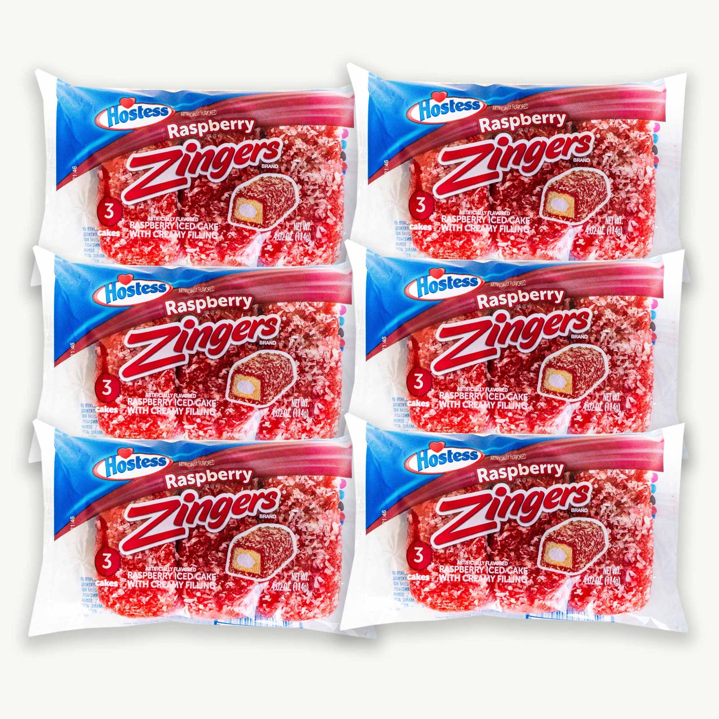 Hostess Raspberry Zingers Single Serve 4.02oz