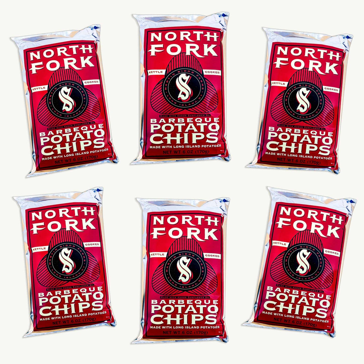 North Fork BBQ Kettle Potato Chips 6oz