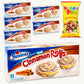 Hostess Iced Cinnamon Rolls (6pk - 36 rolls) - Rainbow Candy Coated Popcorn (2oz)