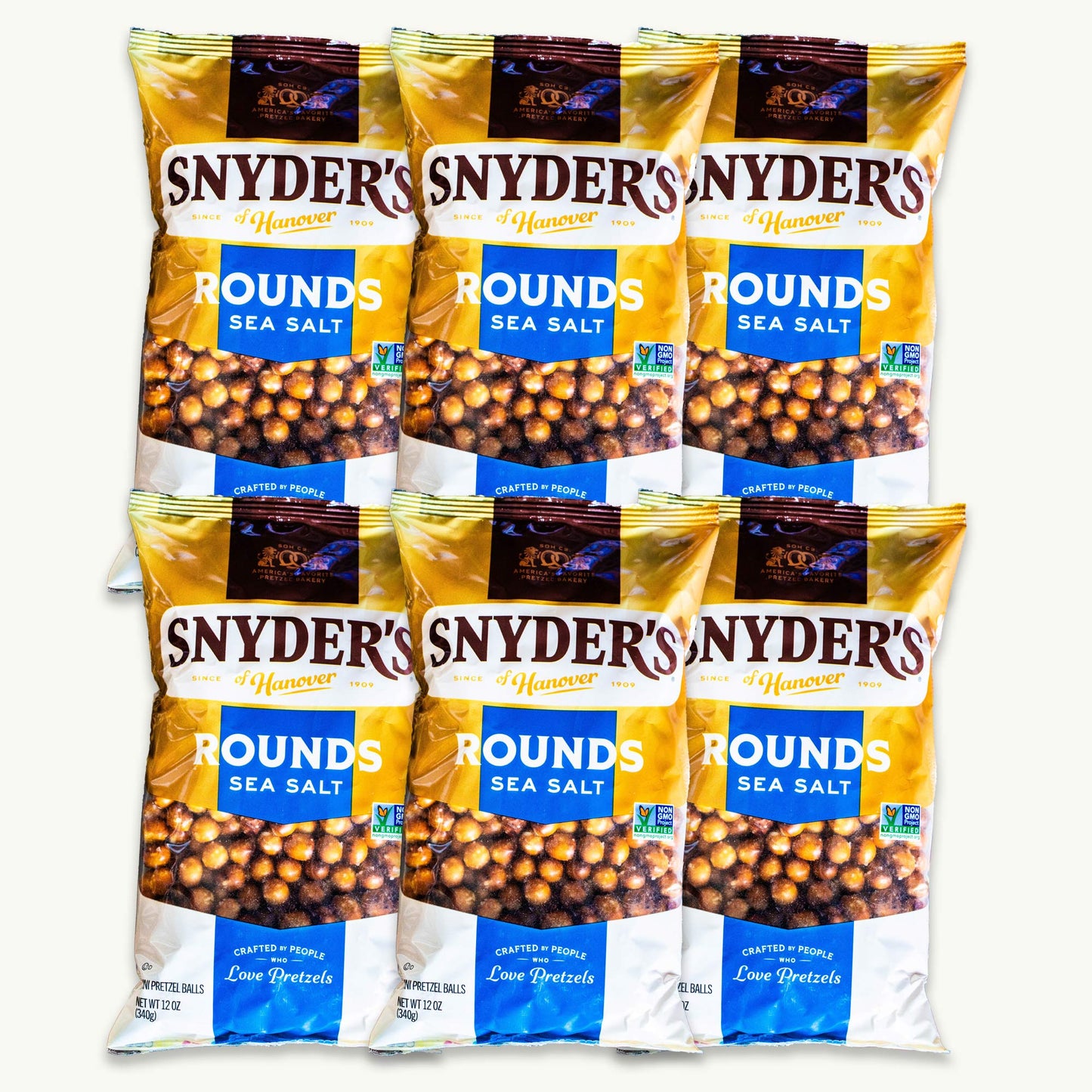 Snyder's Pretzel Sea Salt Rounds 12oz