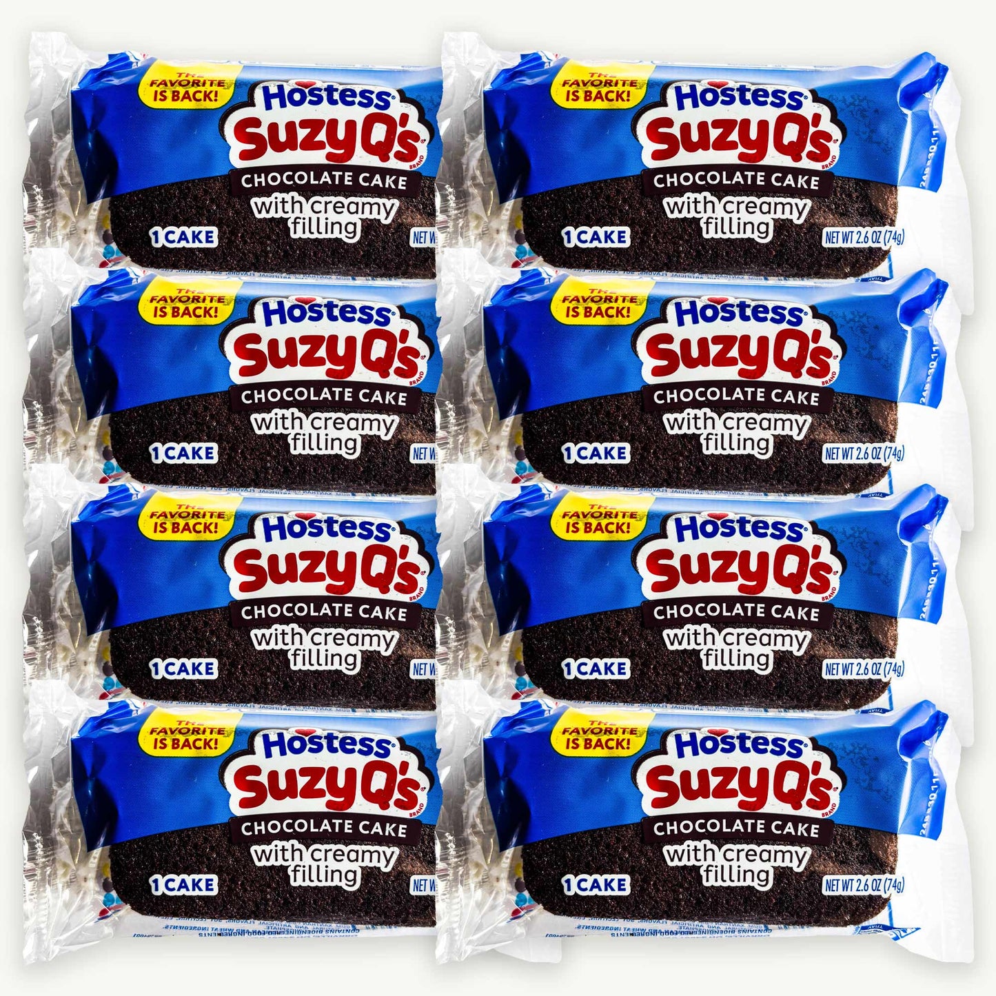 Hostess Suzy Q's Creme Filled Chocolate Cakes 2.6oz