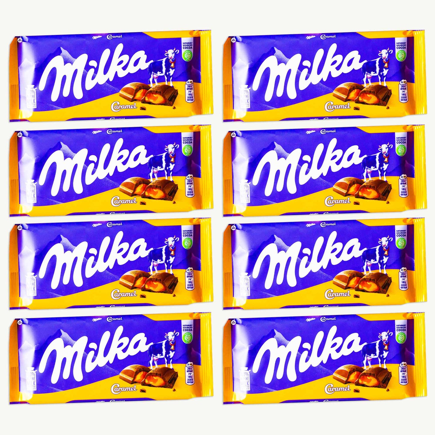 Milka Caramel Chocolate Candy Bar 100g