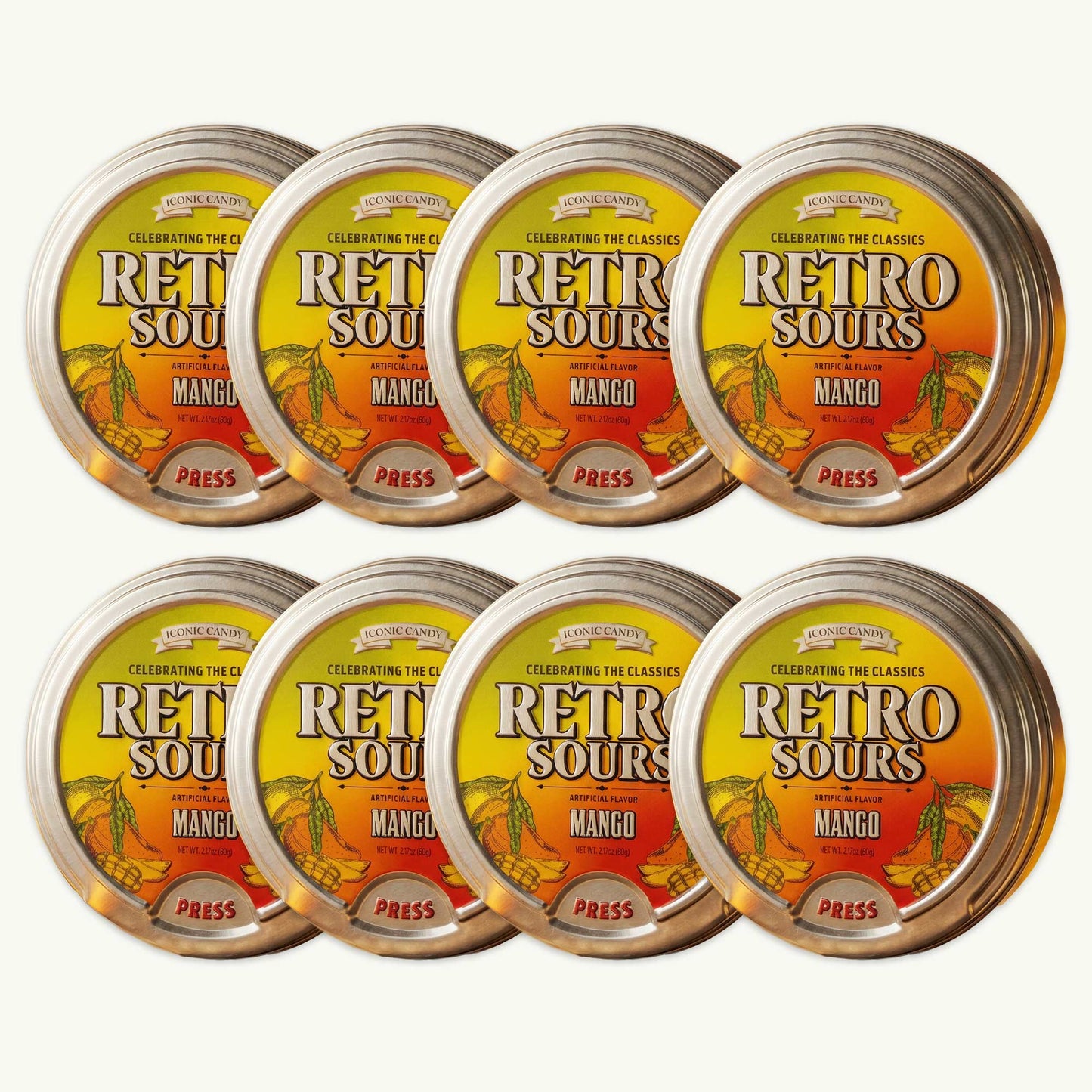 Retro Sours Mango Candy 2.12oz