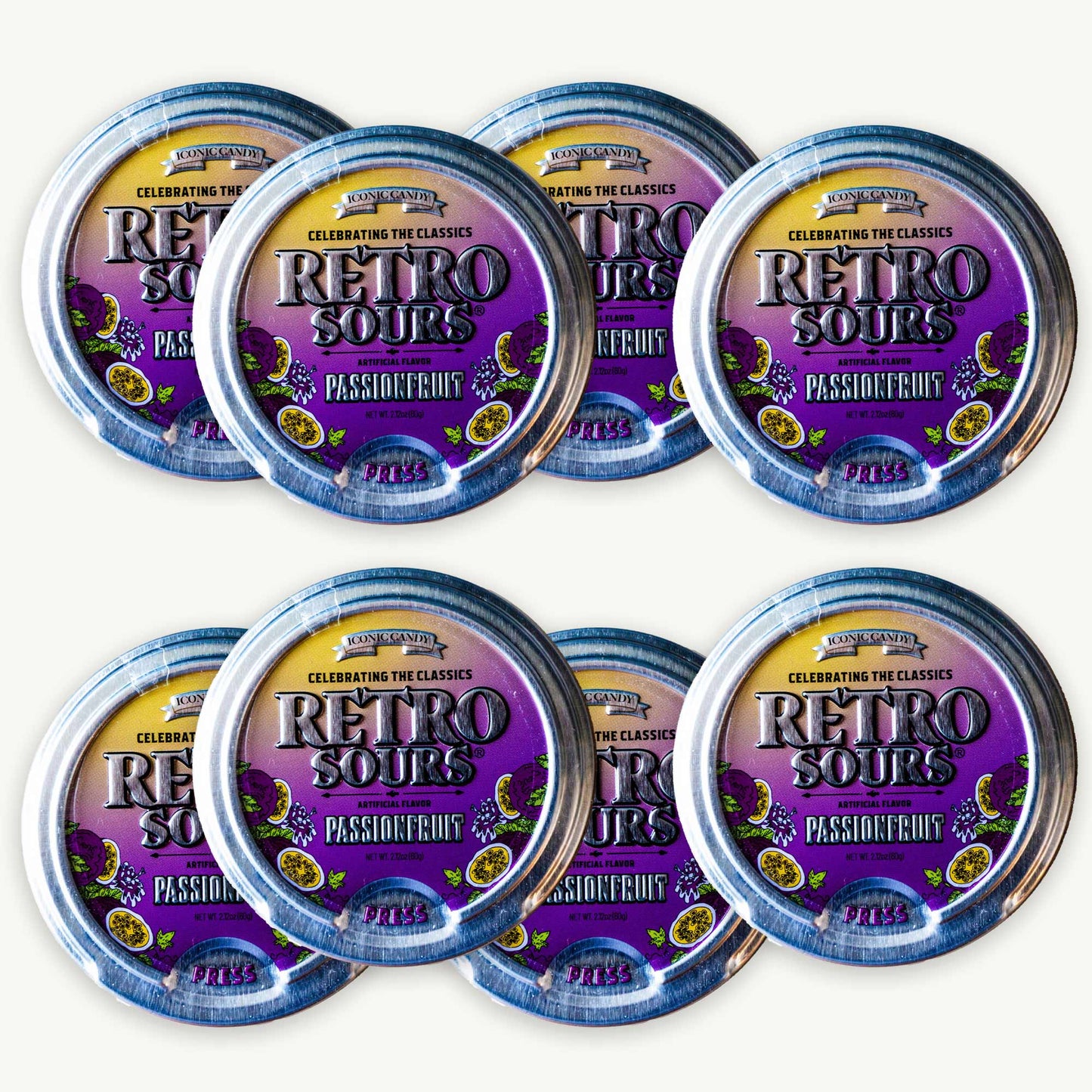 Retro Sours Passion Fruit Candy 2.12oz