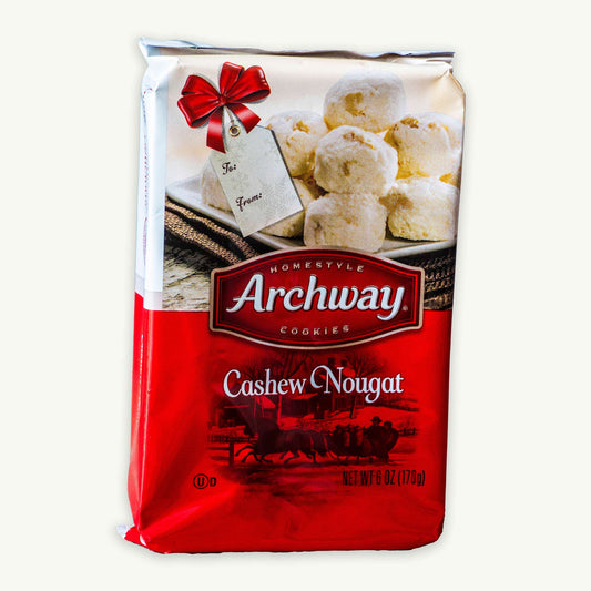 Archway Christmas Holiday Cashew Nougat Cookies 6oz