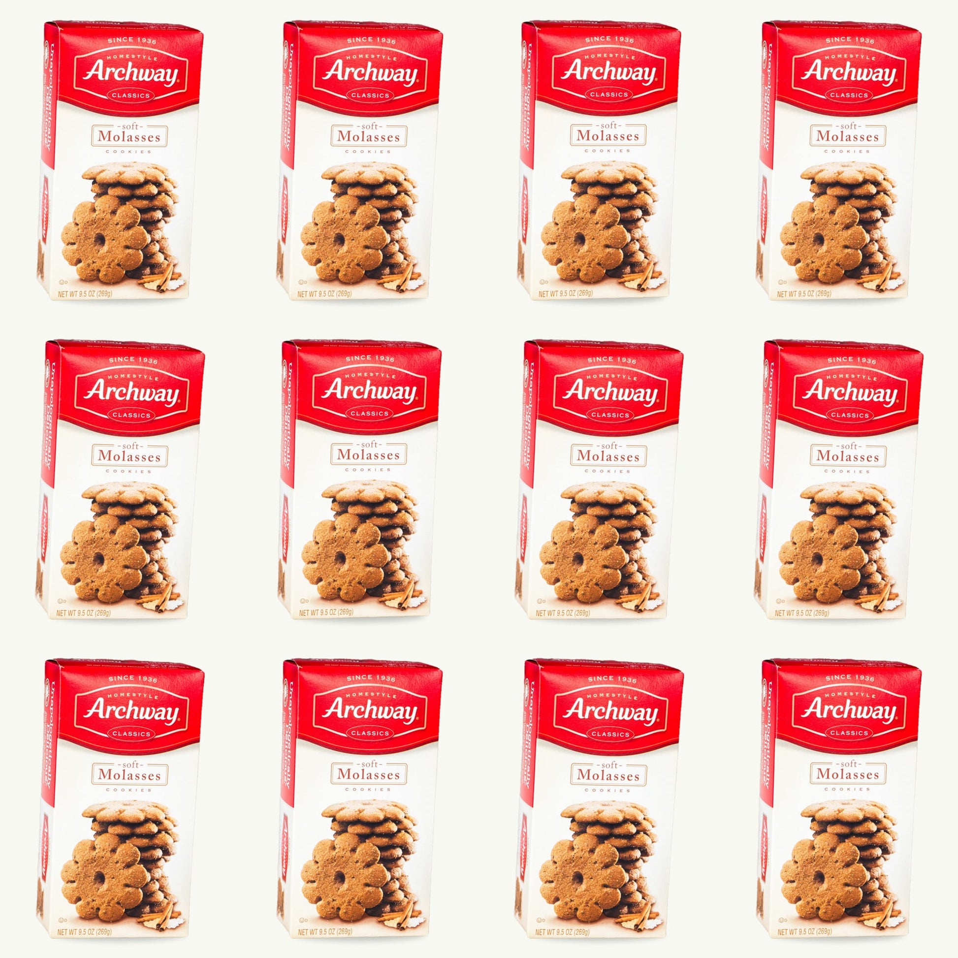 Archway Soft Molasses Cookie 9.5oz — 12-pack