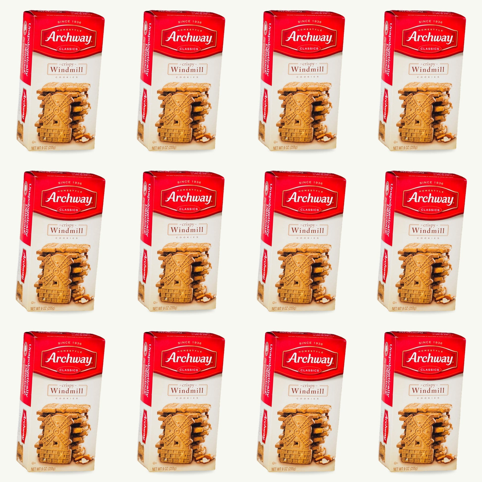 Archway Crispy Windmill Cookies 9oz — 12-pack