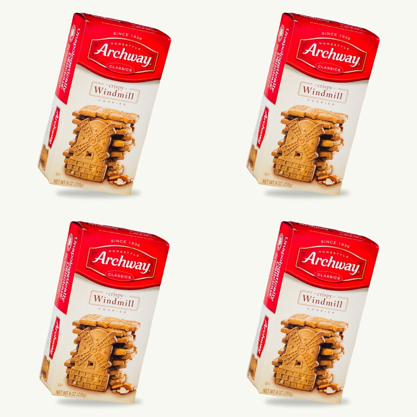 Archway Crispy Windmill Cookies 9oz — 4-pack