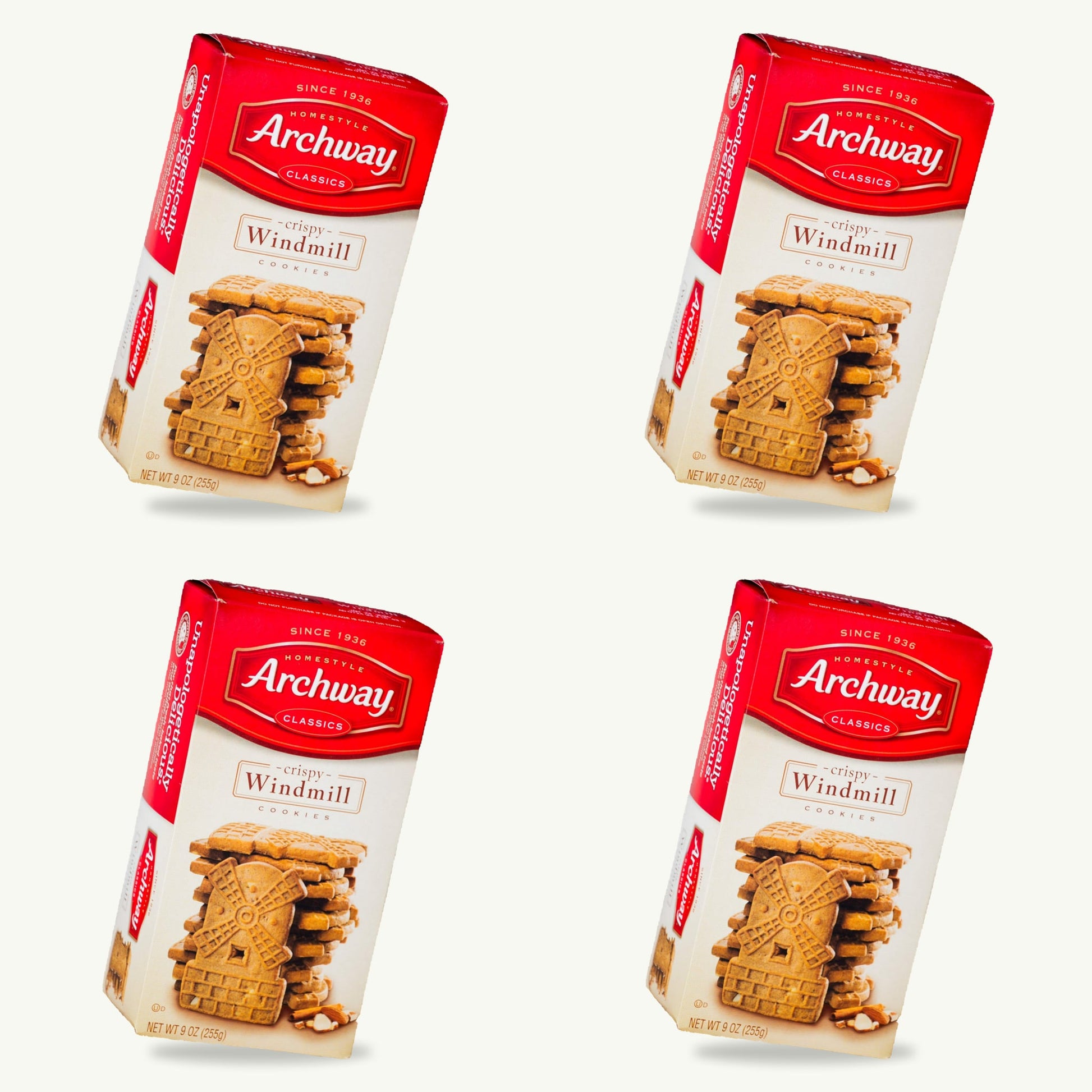 Archway Crispy Windmill Cookies 9oz — 4-pack