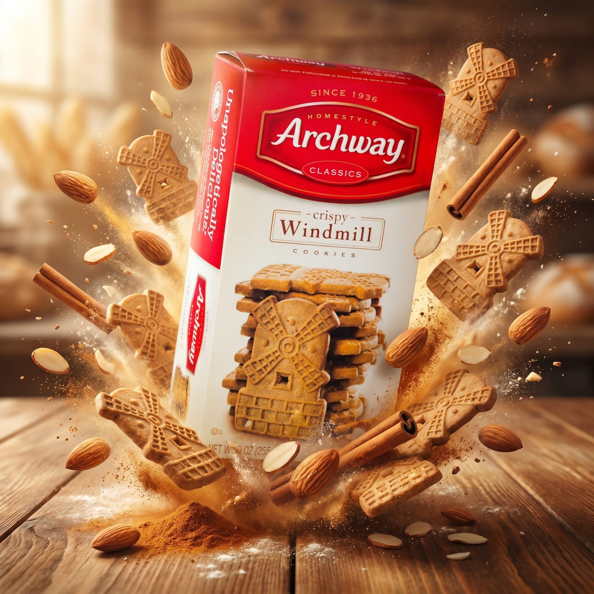 Archway Crispy Windmill Cookies 9oz — creative scene
