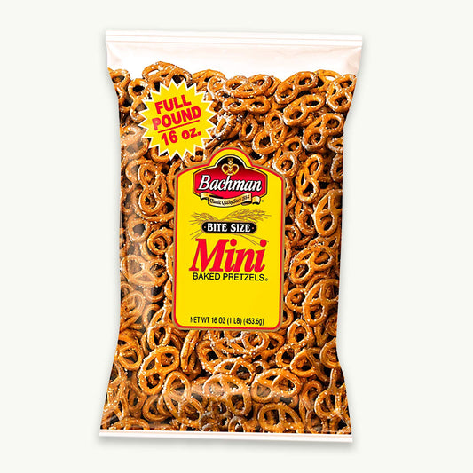 Bachman Bite Size Mini Baked Pretzels 16oz
