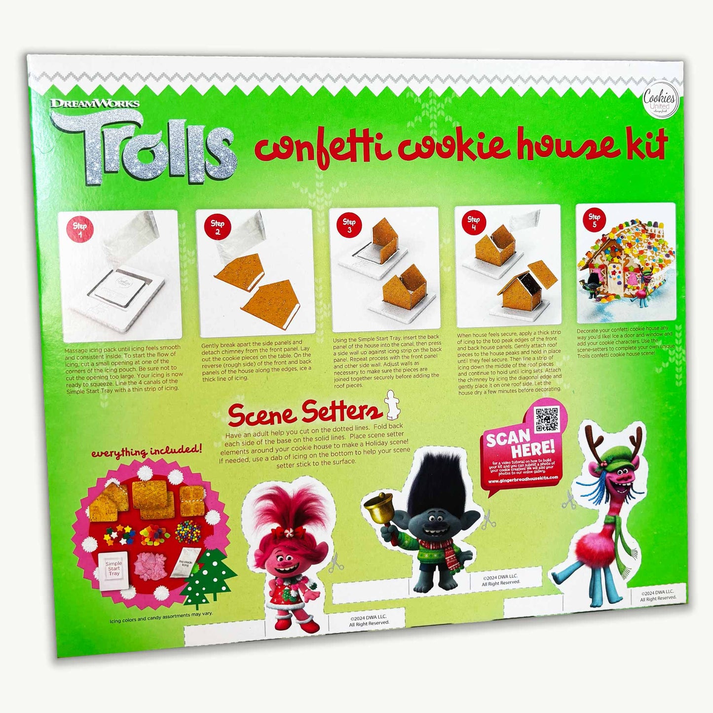 Trolls Christmas Confetti Cookie House Kit 29oz