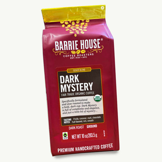 Barrie House Dark Mystery Organic Ground Coffee 10oz