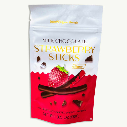 BeeMax Milk Chocolate Strawberry Sticks 3.5oz