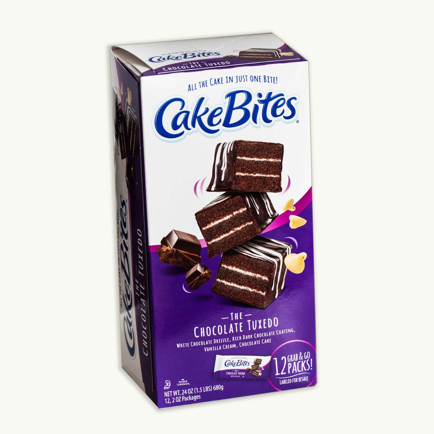Cakebites The Chocolate Tuxedo Cake Bites 2oz