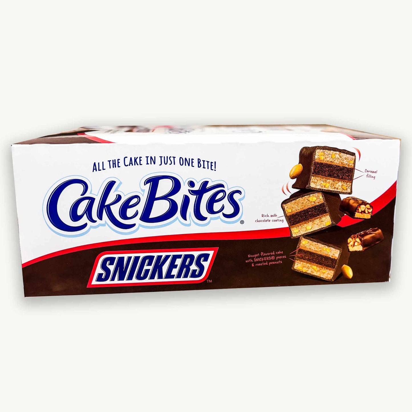 Cakebites Snickers Nougat Flavored Cakes 1.75oz