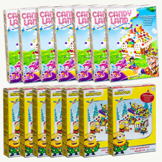 Candyland Mini Gingerbread House Kit (7pks) - Minions Mini Gingerbread House Kit (7pks)